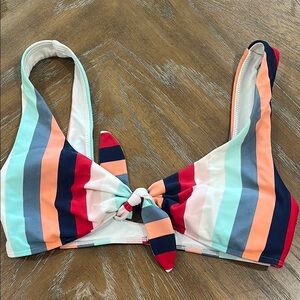 HOLLISTER Striped Bikini Top